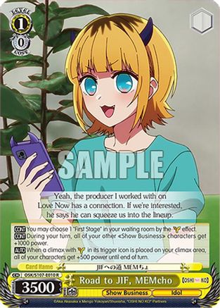 Image of Road to JIF, MEMcho (OSK/S107-E010 R) - [OSHI NO KO]
