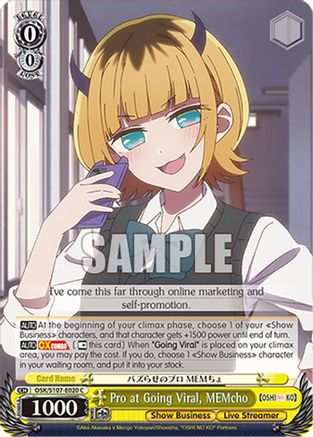 Image of Pro at Going Viral, MEMcho (OSK/S107-E020 C) - [OSHI NO KO]