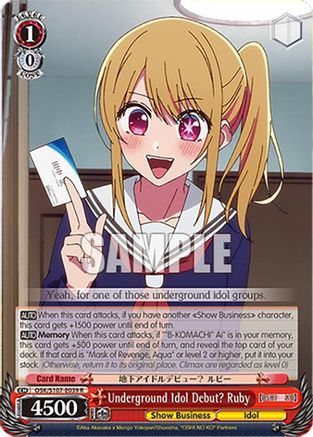 Image of Underground Idol Debut? Ruby (OSK/S107-E039 R) - [OSHI NO KO]