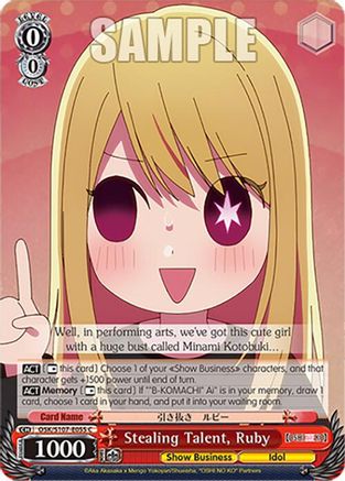 Image of Stealing Talent, Ruby (OSK/S107-E055 C) - [OSHI NO KO]