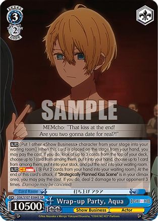 Image of Wrap-up Party, Aqua (SR) (OSK/S107-E084S SR) - [OSHI NO KO]