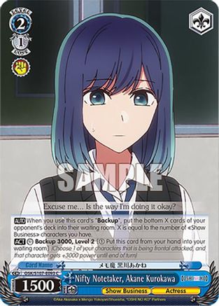 Image of Nifty Notetaker, Akane Kurokawa (OSK/S107-E093 C) - [OSHI NO KO]