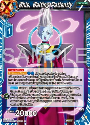 Image of Whis, Waiting Patiently (BT26-034) - Ultimate Advent