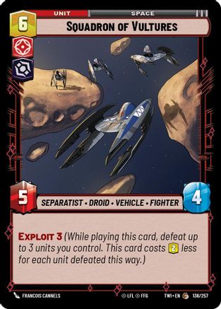 Image of Squadron of Vultures (136/257) - Twilight of the Republic Foil