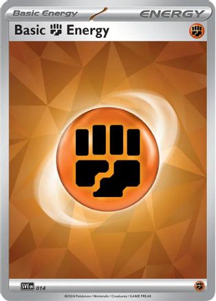 Image of Basic Fighting Energy 014  - Holofoil SVE Scarlet & Violet Energies - Common