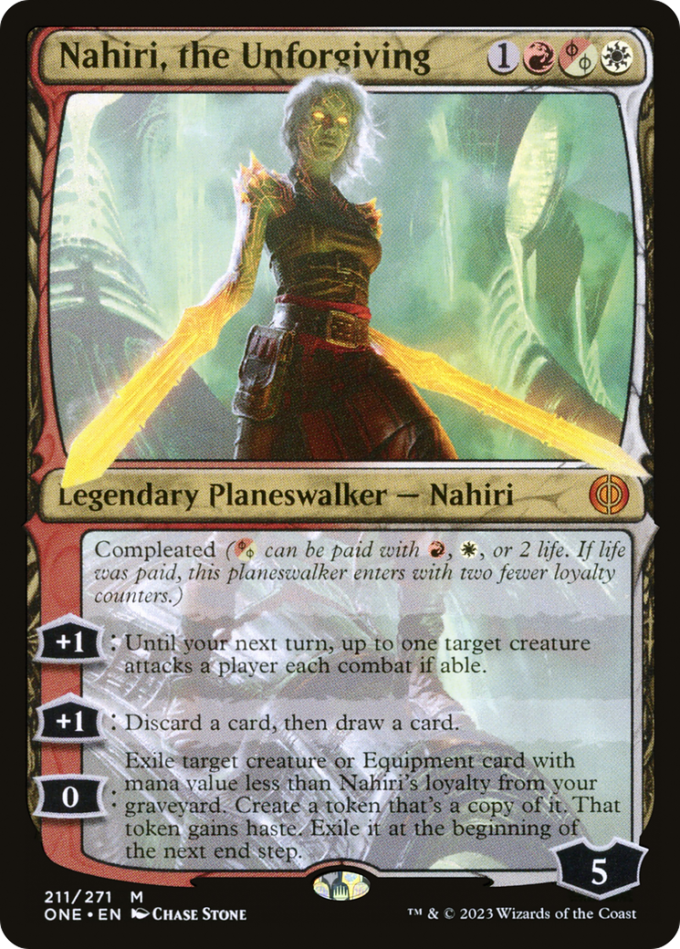 Image of Nahiri, the Unforgiving (ONE-211) - Phyrexia: All Will Be One