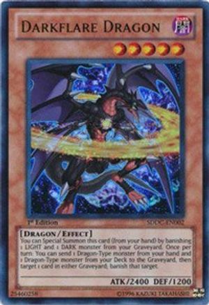 Image of Darkflare Dragon (SDDC-EN002) - Structure Deck: Dragons Collide 1st Edition