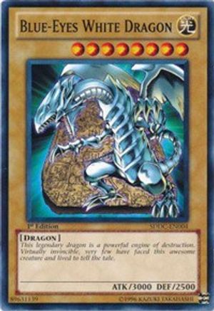 Image of Blue-Eyes White Dragon (SDDC-EN004) - Structure Deck: Dragons Collide 1st Edition