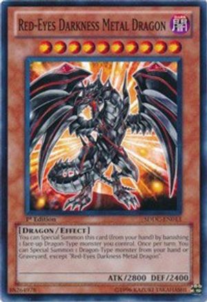 Image of Red-Eyes Darkness Metal Dragon (SDDC-EN013) - Structure Deck: Dragons Collide 1st Edition