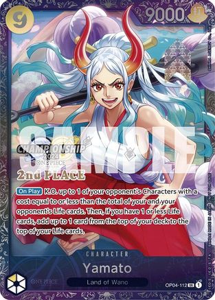 Image of Yamato (Championship 2024 Finals 2nd Place) (OP04-112) - One Piece Promotion Cards Foil