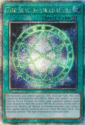 Image of The Seal of Orichalcos (Quarter Century Secret Rare) (MP24-EN015) - 25th Anniversary Tin: Dueling Mirrors 1st Edition