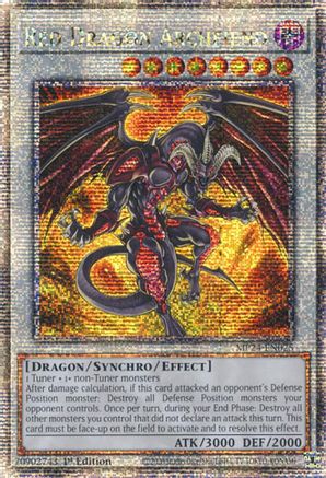 Image of Red Dragon Archfiend (Quarter Century Secret Rare) (MP24-EN025) - 25th Anniversary Tin: Dueling Mirrors 1st Edition