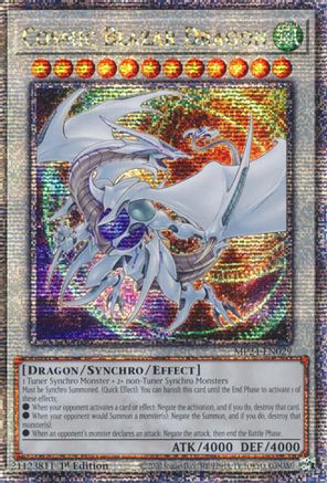 Image of Cosmic Blazar Dragon (Quarter Century Secret Rare) (MP24-EN029) - 25th Anniversary Tin: Dueling Mirrors 1st Edition
