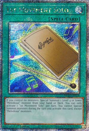 Image of 1st Movement Solo (Quarter Century Secret Rare) (MP24-EN038) - 25th Anniversary Tin: Dueling Mirrors 1st Edition