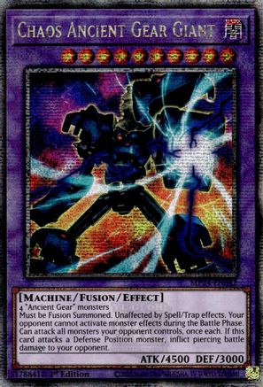 Image of Chaos Ancient Gear Giant (Quarter Century Secret Rare) (MP24-EN042) - 25th Anniversary Tin: Dueling Mirrors 1st Edition