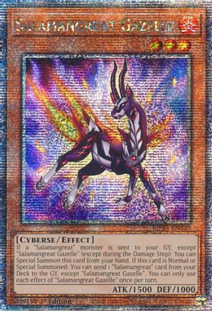 Image of Salamangreat Gazelle (Quarter Century Secret Rare) (MP24-EN049) - 25th Anniversary Tin: Dueling Mirrors 1st Edition
