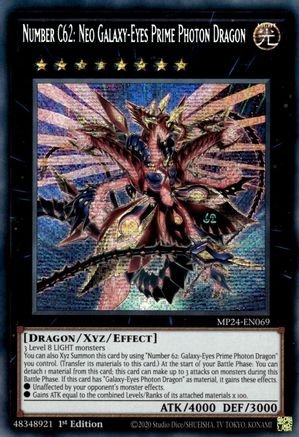 Image of Number C62: Neo Galaxy-Eyes Prime Photon Dragon (MP24-EN069) - 25th Anniversary Tin: Dueling Mirrors 1st Edition