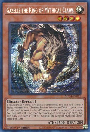 Image of Gazelle the King of Mythical Claws (MP24-EN091) - 25th Anniversary Tin: Dueling Mirrors 1st Edition