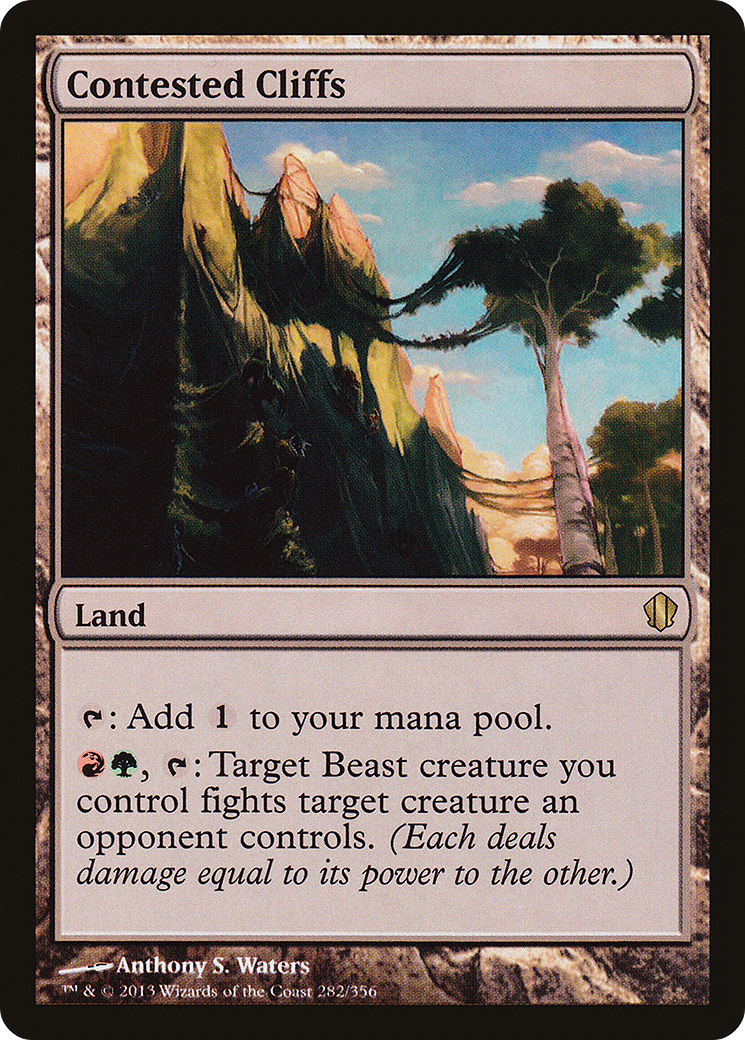 Image of Contested Cliffs (C13-282) - Commander 2013