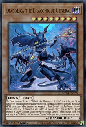Image of Diabolica the Draconique General (MP24-EN230) - 25th Anniversary Tin: Dueling Mirrors 1st Edition