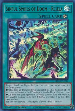 Image of Sinful Spoils of Doom - Rciela (MP24-EN239) - 25th Anniversary Tin: Dueling Mirrors 1st Edition