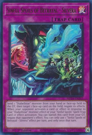 Image of Sinful Spoils of Betrayal - Silvera (MP24-EN242) - 25th Anniversary Tin: Dueling Mirrors 1st Edition