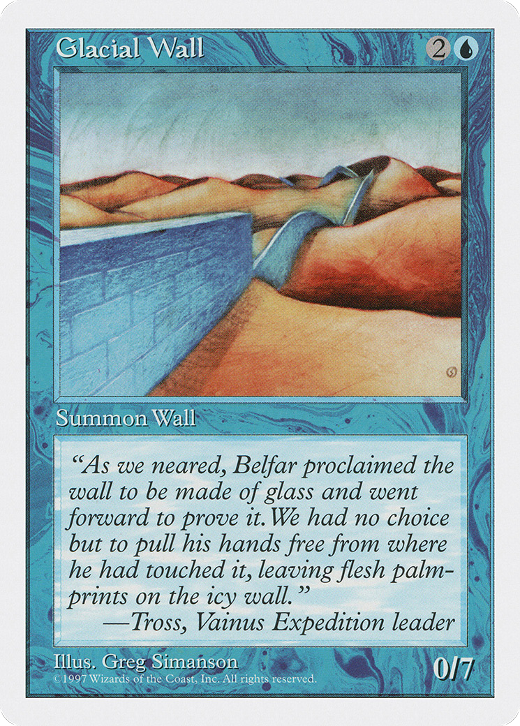Image of Glacial Wall (5ED-) - Fifth Edition