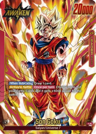 Image of Son Goku - FS01-01 (Gold) (FS01-01) - Fusion World Promotion Cards and Packs Holofoil