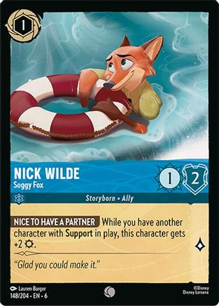 Image of Nick Wilde - Soggy Fox (148/204) - Azurite Sea
