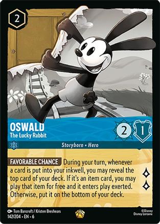 Image of Oswald - The Lucky Rabbit (142/204) - Azurite Sea Cold Foil