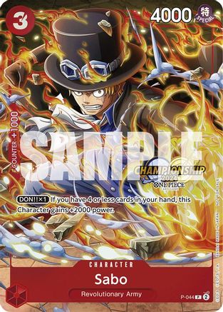 Image of Sabo (CS 2024 Event Pack) (P-044) - One Piece Promotion Cards Foil
