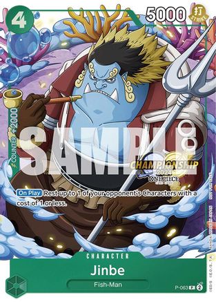 Image of Jinbe (CS 2024 Event Pack) (P-063) - One Piece Promotion Cards Foil