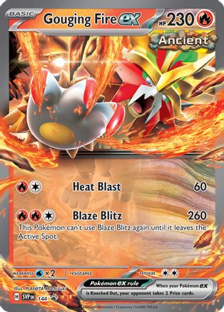 Image of Gouging Fire ex 144  - Holofoil SV Scarlet & Violet Promo Cards - Promo