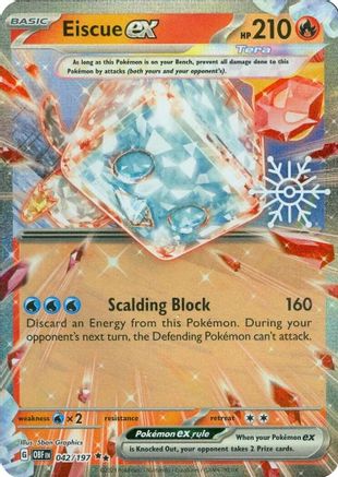 Image of Eiscue ex (Holiday Calendar) 042/197  - Holofoil Miscellaneous Cards & Products - Double Rare