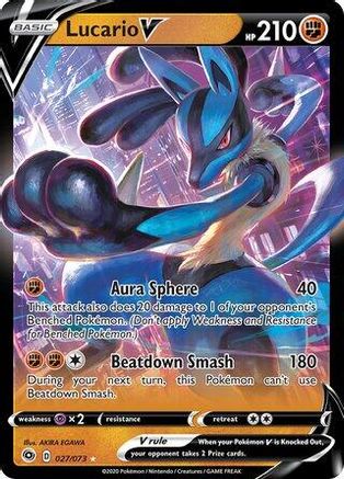 Image of Lucario V 027/73  Deck Exclusives - Promo