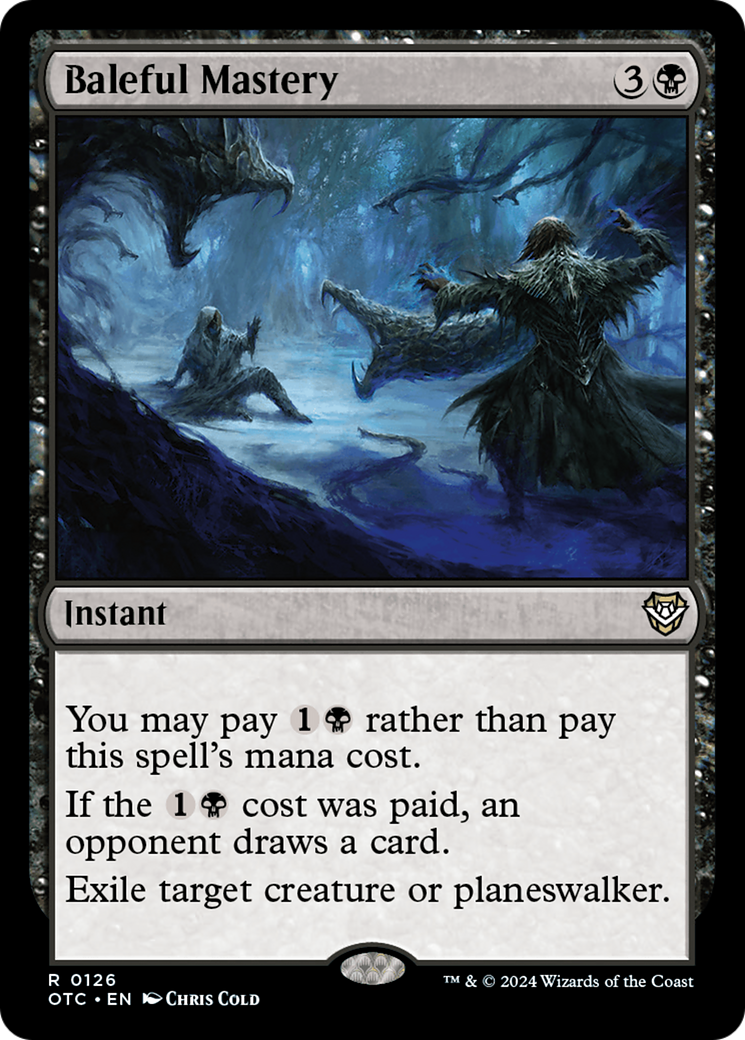 Image of Baleful Mastery (OTC-126) - Outlaws of Thunder Junction Commander