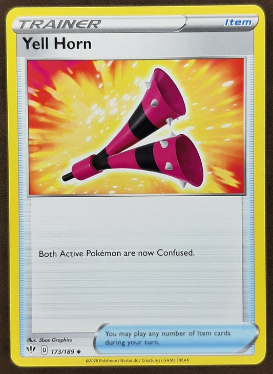 Yell Horn 173/189 Darkness Ablaze Trainer Pokemon