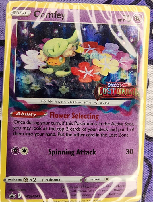 Comfey Lost Origin Stamped Promo Pack  Pokemon Trainer