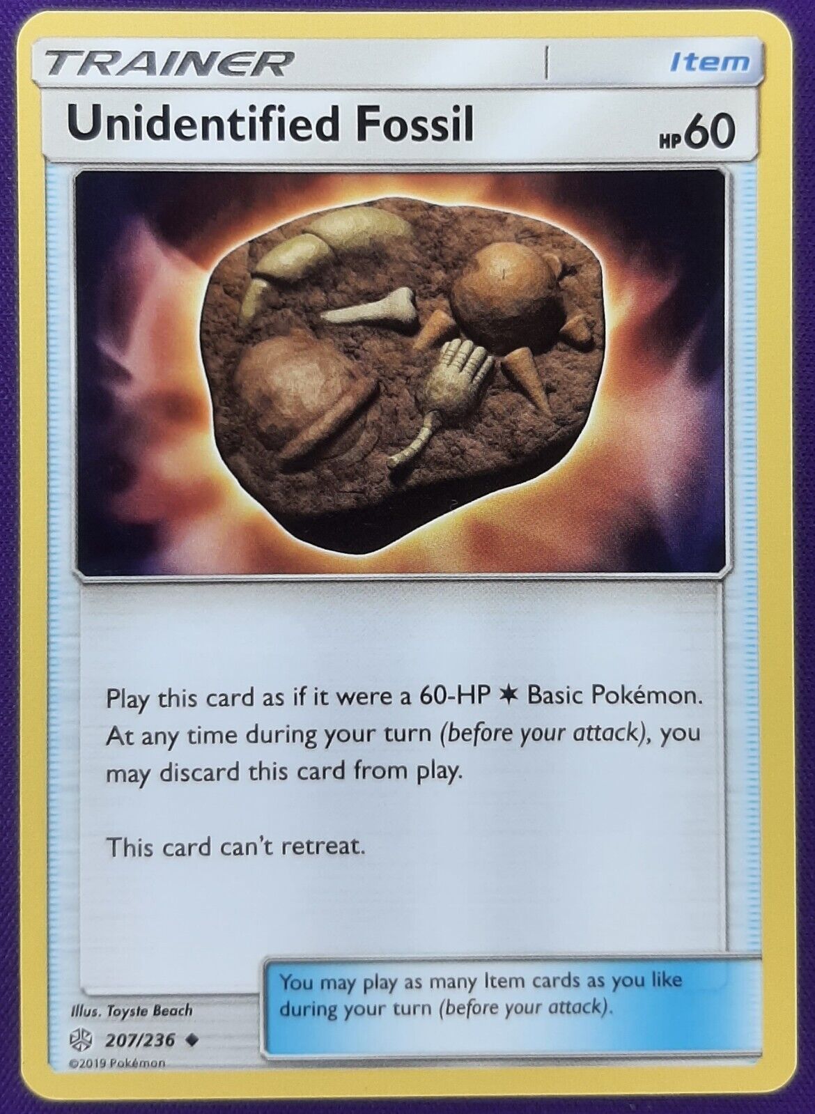 Unidentified Fossil 207/236 Trainer Pokemon