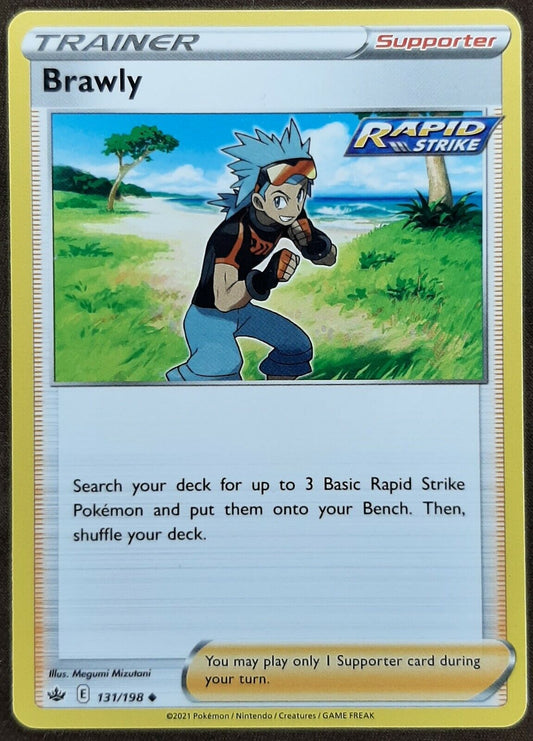 Brawly 131/198 Chilling Reign Pokemon Trainer