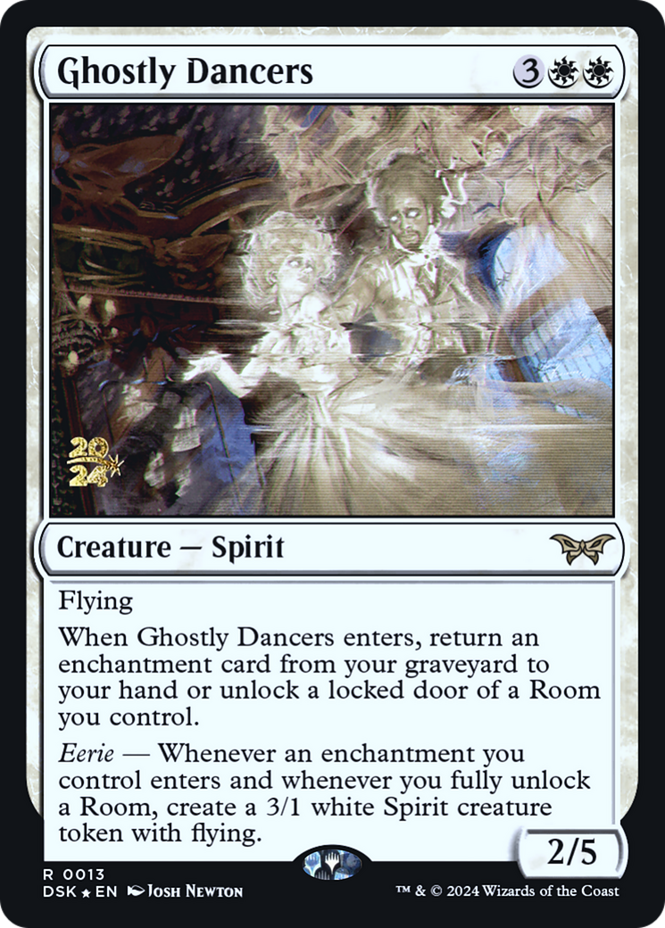 Image of Ghostly Dancers (PRE-013) - Duskmourn: House of Horror Promos Foil