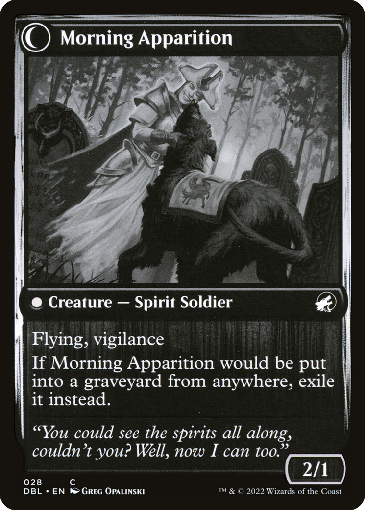 Image of Mourning Patrol (DBL-028) - Innistrad: Double Feature: (Double Faced Transform)