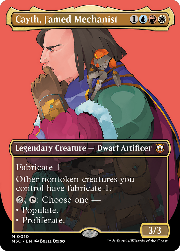 Image of Cayth, Famed Mechanist (Borderless) (M3C-010) - Modern Horizons 3 Commander (Borderless) Foil