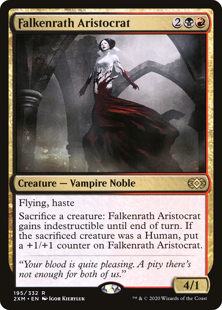 Image of Falkenrath Aristocrat (2XM-195) - Double Masters Foil