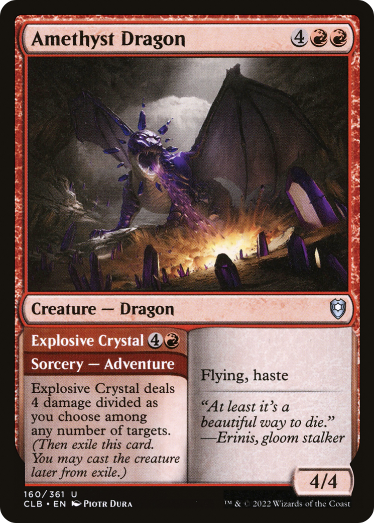 Image of Amethyst Dragon (CLB-160) - Commander Legends: Battle for Baldur's Gate