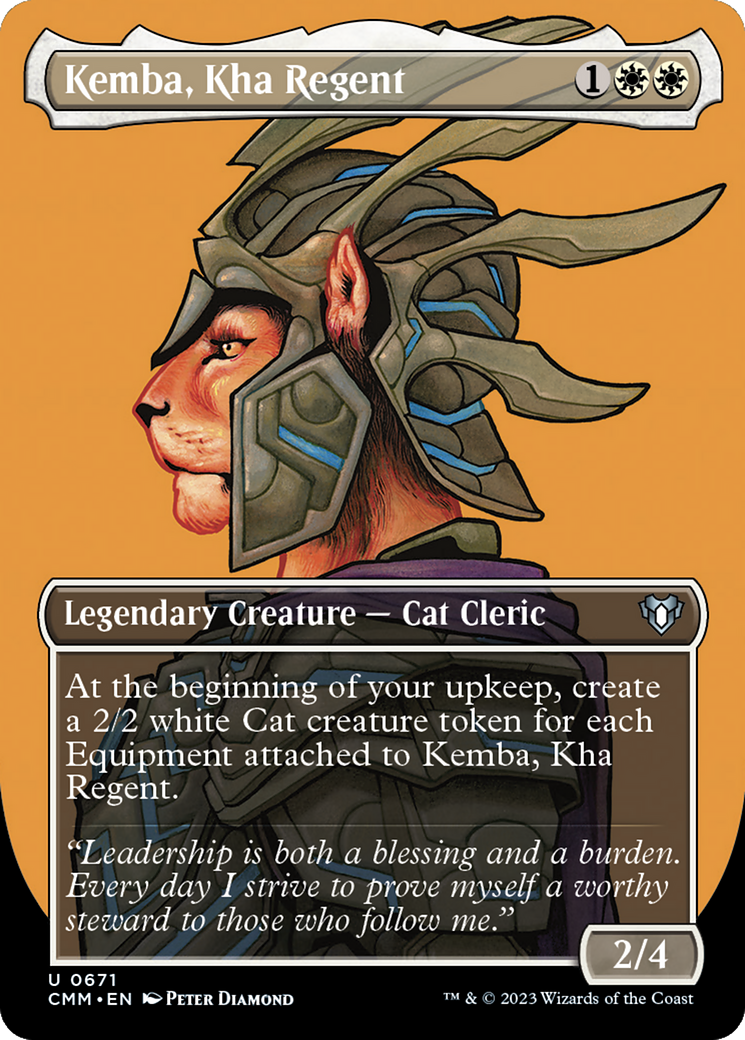 Image of Kemba, Kha Regent (Borderless) (CMM-671) - Commander Masters (Borderless)