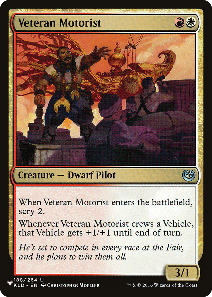 Image of Veteran Motorist (LIST-KLD-188) - The List