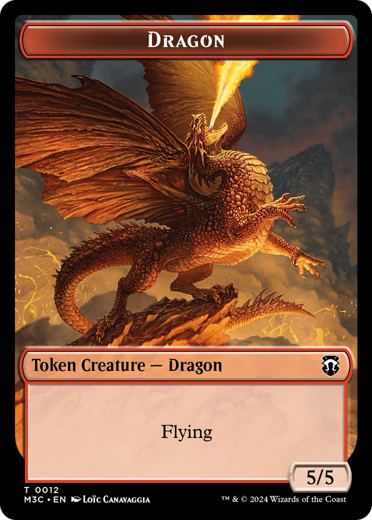 Image of Dragon (TM3C-012) - Modern Horizons 3 Commander Tokens Foil