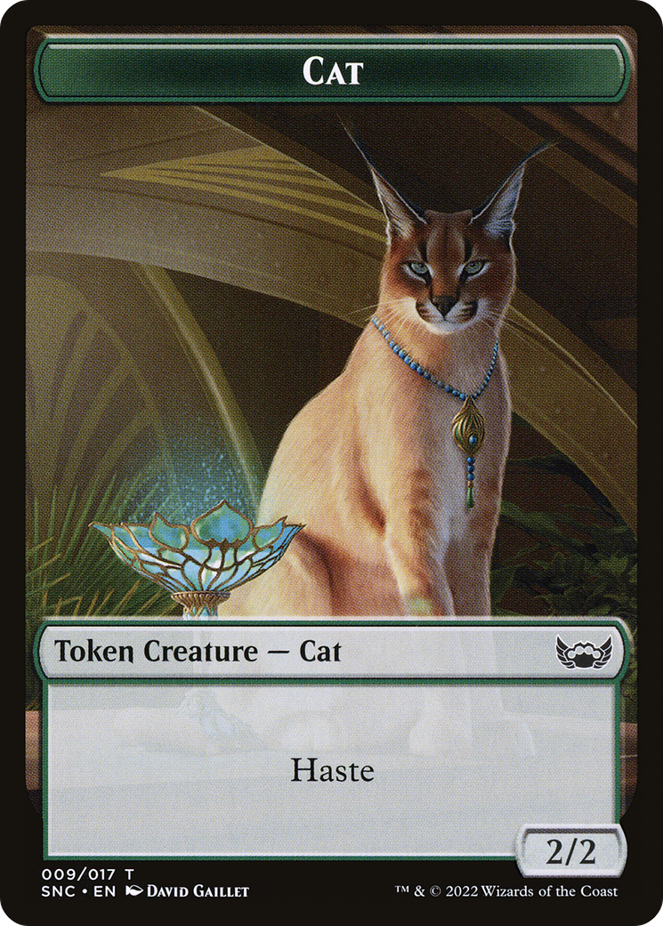 Image of Cat (TSNC-009) - Streets of New Capenna Tokens Foil