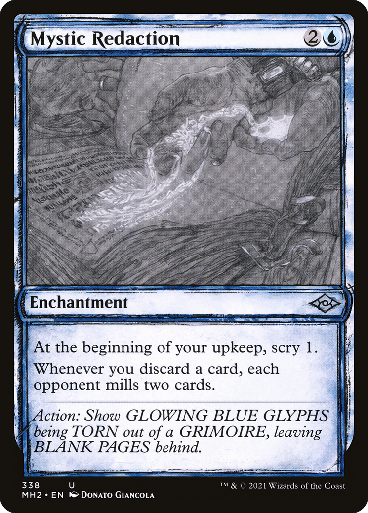 Image of Mystic Redaction (Showcase) (MH2-338) - Modern Horizons 2: (Showcase) Foil